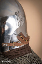 Load image into Gallery viewer, Bascinet Helmet with Visor 2mm Polished
