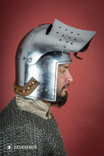 Load image into Gallery viewer, Full Visor Bascinet Helmet 2mm Polished
