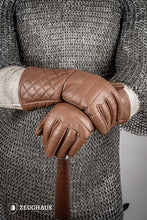 Load image into Gallery viewer, Leather Gloves Brown
