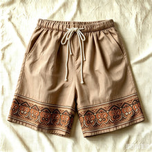 Load image into Gallery viewer, Women’s Retro Drawstring Loose Casual Shorts

