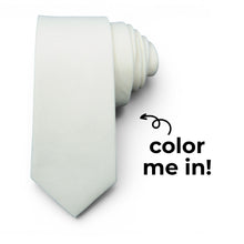 Load image into Gallery viewer, Coloring Tie - White
