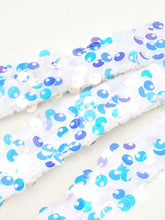 Load image into Gallery viewer, White Sequin Off-Shoulder Evening Gown For Women, Slim Fit, Midtown, BYMANYC New York.
