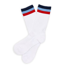 Load image into Gallery viewer, 3 Stripe Casual Crew Socks 2-Pack
