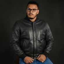 Load image into Gallery viewer, Willie Men's Motorcycle Leather Jacket
