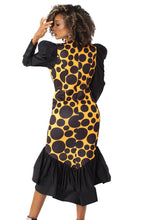 Load image into Gallery viewer, For Her Women Dress 82139C-Black/Yellow
