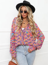 Load image into Gallery viewer, Women Knit Cardigan Vintage Rainbow Sweaters| NCS
