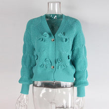 Load image into Gallery viewer, Women's Fashion Ultra-Short Cardigan Long Sleeve Sweater | NCS
