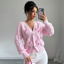 Load image into Gallery viewer, Women's Fashion Ultra-Short Cardigan Long Sleeve Sweater | NCS
