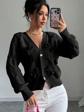 Load image into Gallery viewer, Women's Fashion Ultra-Short Cardigan Long Sleeve Sweater | NCS
