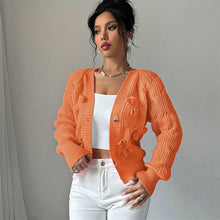 Load image into Gallery viewer, Women's Fashion Ultra-Short Cardigan Long Sleeve Sweater | NCS

