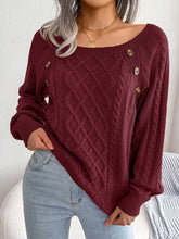 Load image into Gallery viewer, Women's Casual Solid Cable Knit Sweater | NCS

