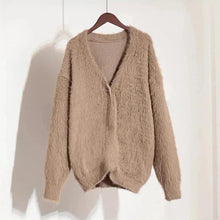 Load image into Gallery viewer, Women’s Faux Mink Relaxed Fit Oversized Cardigan Sweater | NCS
