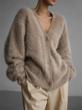Load image into Gallery viewer, Women’s Faux Mink Relaxed Fit Oversized Cardigan Sweater | NCS
