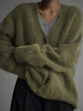 Load image into Gallery viewer, Women’s Faux Mink Relaxed Fit Oversized Cardigan Sweater | NCS
