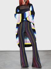 Load image into Gallery viewer, Women's Halloween Striped Knit Cardigan Sweater | NCS
