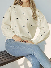 Load image into Gallery viewer, Women's Heart-Shaped Polka Dot Lightweight Knit Sweater | NCS
