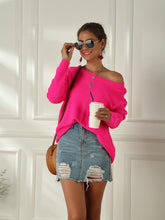 Load image into Gallery viewer, Women's Neon Color Female Slash Neck Fashion Knitted Shirts | NCS
