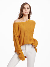 Load image into Gallery viewer, Women's Neon Color Female Slash Neck Fashion Knitted Shirts | NCS
