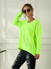 Load image into Gallery viewer, Women's Neon Color Female Slash Neck Fashion Knitted Shirts | NCS
