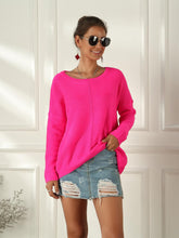 Load image into Gallery viewer, Women's Neon Color Female Slash Neck Fashion Knitted Shirts | NCS
