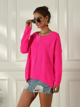 Load image into Gallery viewer, Women's Neon Color Female Slash Neck Fashion Knitted Shirts | NCS
