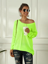 Load image into Gallery viewer, Women's Neon Color Female Slash Neck Fashion Knitted Shirts | NCS
