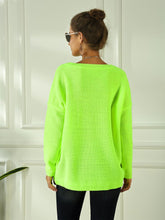 Load image into Gallery viewer, Women's Neon Color Female Slash Neck Fashion Knitted Shirts | NCS
