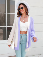 Load image into Gallery viewer, Women's Plus Size Colorblock Mid-Length Knitted Cardigan | NCS
