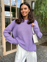Load image into Gallery viewer, Women's Round Neck Loose Solid Color Sweater | NCS
