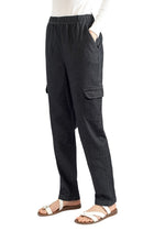 Load image into Gallery viewer, Women's Elastic Stretch Waist Casual Denim Pull-on Cargo Pants
