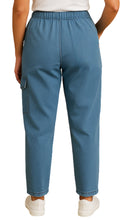 Load image into Gallery viewer, Women's Elastic Stretch Waist Casual Denim Pull-on Cargo Pants
