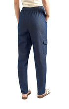 Load image into Gallery viewer, Women's Elastic Stretch Waist Casual Denim Pull-on Cargo Pants
