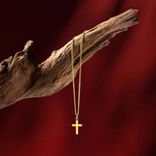 Load image into Gallery viewer, Petite Cross - 14K Gold
