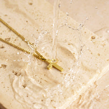 Load image into Gallery viewer, Petite Cross - 14K Gold
