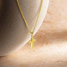 Load image into Gallery viewer, Petite Cross - 14K Gold
