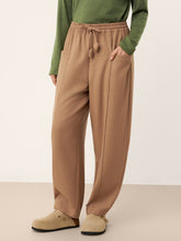 Load image into Gallery viewer, Wool Drawstring Patch Pocket Pants PRISCILLA
