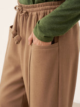 Load image into Gallery viewer, Wool Drawstring Patch Pocket Pants PRISCILLA
