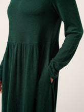 Load image into Gallery viewer, Wool Layered Neck Pleated Maxi Dress BILLIE

