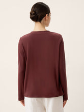 Load image into Gallery viewer, Wool Lyocell Twisted Neck Pullover Top NERISSA
