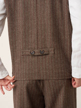 Load image into Gallery viewer, Wool Striped V-Neck Button-Detail Vest ELUNED

