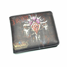 Load image into Gallery viewer, World of Warcraft Wallets Leather Slim Small Wallet WOW Alliance Horde Flag Purse Cool Movie Game Wallet
