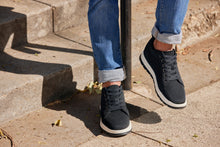 Load image into Gallery viewer, CALTO - X2322 - 2.4 Inches Taller (Black/White &amp; Black Sole) - Lace Up Casual Sneaker - Lightweight
