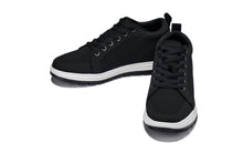 Load image into Gallery viewer, CALTO - X2322 - 2.4 Inches Taller (Black/White &amp; Black Sole) - Lace Up Casual Sneaker - Lightweight
