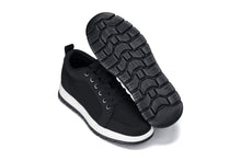 Load image into Gallery viewer, CALTO - X2322 - 2.4 Inches Taller (Black/White &amp; Black Sole) - Lace Up Casual Sneaker - Lightweight
