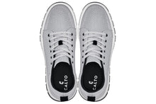 Load image into Gallery viewer, CALTO - X2324 - 2.4 Inches Taller (Pewter Grey/White &amp; Black Sole) - Lace Up Casual Sneaker - Lightweight
