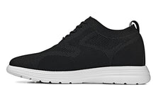 Load image into Gallery viewer, CALTO - X2632 - 2.8 Inches Taller (Black/White Sole) - Lace Up Casual Walker - Lightweight
