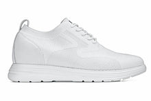Load image into Gallery viewer, CALTO - X2633 - 2.8 Inches Taller (White) - Lace Up Casual Walker - Lightweight
