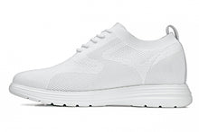 Load image into Gallery viewer, CALTO - X2633 - 2.8 Inches Taller (White) - Lace Up Casual Walker - Lightweight
