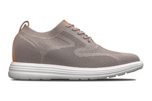 Load image into Gallery viewer, CALTO - X2638 - 2.8 Inches Taller (Khaki/Brown) - Lace Up Casual Walker - Lightweight
