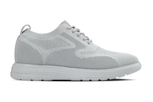 Load image into Gallery viewer, CALTO - X2640 - 2.8 Inches Taller (Pewter/Light Grey Sole) - Lace Up Casual Walker - Lightweight
